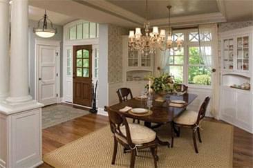 Completed Home Interior - Foyer and Dinning Room